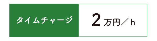 タイムチャージ：1時間2万円