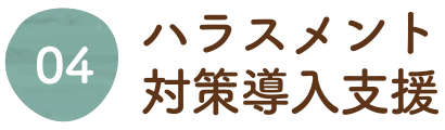 ハラスメント対策導入支援